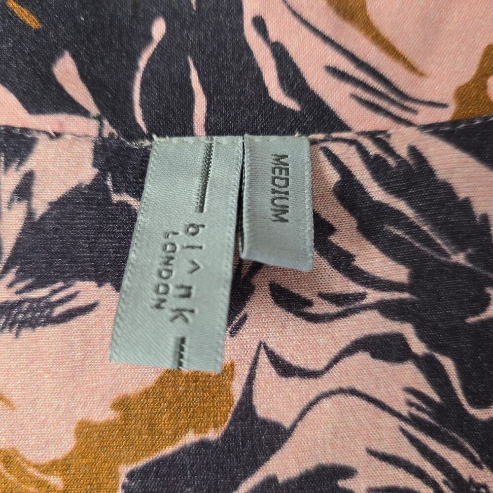 Bl-nk x Anthropologie Stephanie Long-Sleeve Top in pink floral. Size M. Ret $118 - Picture 9 of 11